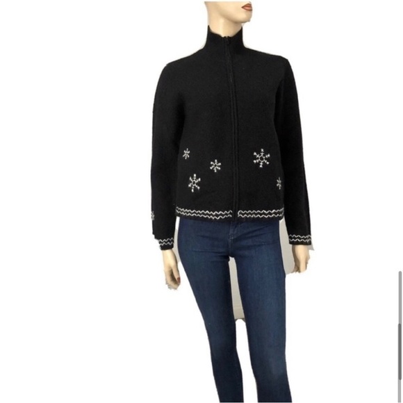 Bula storm wool Cardigan with Snowflake Pattern - Picture 12 of 12
